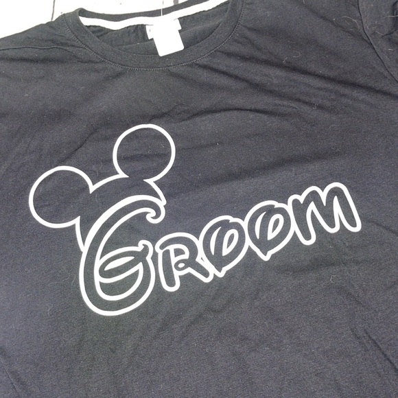 Disney Mickey Mouse groom tshirt large - Picture 1 of 5